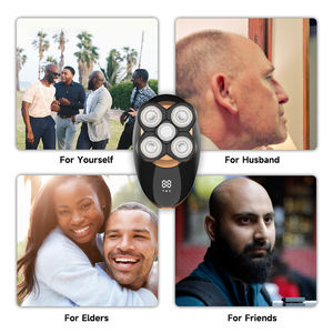 Afeitadora Eléctrica Rotativa 5 en 1 <span class=keywords><strong>para</strong></span> Hombre, de Alta Calidad, Resistente al Agua, Recargable por USB, con Cabezales Lavables - Product Image 3