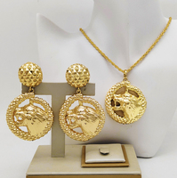 GDJWRI ZP10 Ensemble de luxe en cuivre africain plaqué or 24 carats, or véritable, bijoux personnalisés 18 carats de Dubaï, vente en gros