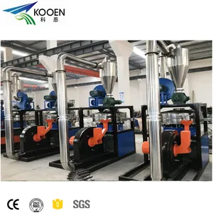 Ayar PE PP PVC plastik Pulverizer makinesi Pulverizer taşlama makinesi