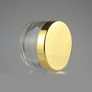 6.66 oz Bạc vít nắp tùy chỉnh logo rõ ràng mỹ phẩm Chai thủy tinh 200ml Mặt nạ đất sét mỹ phẩm bao bì lọ kem thủy tinh - Product Image 2