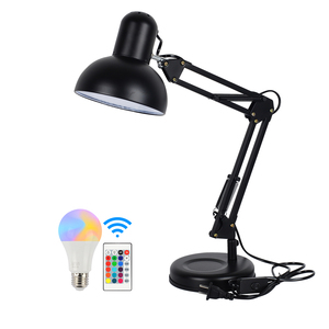 NUEVA Lámpara de Escritorio LED Flexible de 10W con Control Remoto, Brazo Largo Ajustable de 3 Ejes, 16 Colores de Luz RGBW, CA 85-265V, para Estudio y Lectura - Product Image 1