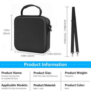 Estuche de Viaje Amazear para Cámara Insta360 GO Ultra, Carcasa Rígida de EVA, Compartimentos Personalizados, Protección Completa del Equipo, Organización - Product Image 5
