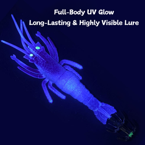 Señuelo Luminoso de Calamar Suave de 10cm <span class=keywords><strong>y</strong></span> 10g, de PVC Resistente a Desgarros, con Brillo UV, Cebo Artificial con Anzuelo Tipo Paraguas para Pesca Nocturna - Product Image 5