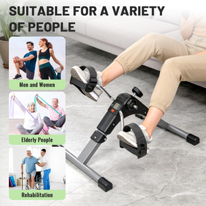 Portable Mini Cycle Pedal <b>Exercise</b> Bike with LCD Monitor Home Use Under Desk Folding Arm/Leg Workout Bike for Gym - Product Image 4