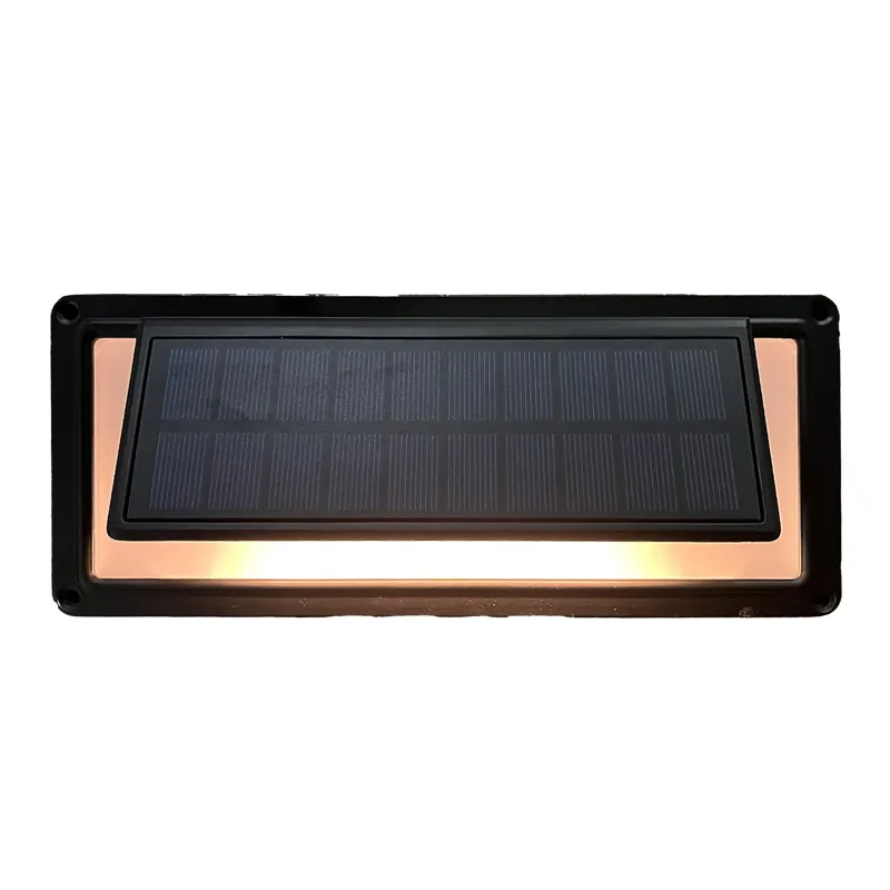 Solar Colorful Step Led Light Waterproof Pathway Driveway Backyard Solar Wall Outdoor Led Wall Light For Home