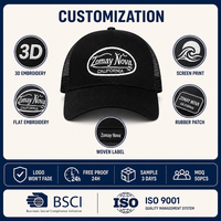 Casquette Trucker à Dos en Maille avec Logo Personnalisé, Visière Courbée, Respirante, 5 Couleurs Assorties, Snapback, Patch Brodé, Sport, Vente en Gros, OEM