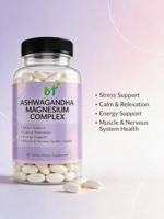 OEM Ashwagandha Magnesium Complex 90 Tablet, Pendukung Energi, Kesehatan Otot & Sistem Saraf