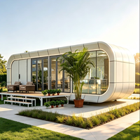 Capsule spatiale postmoderne nouvellement conçue, style Apple Cottage |   Maison préfabriquée modulaire mobile en conteneur, salon, atelier, extérieur