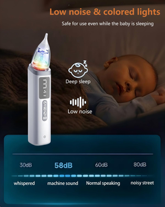เครื่องดูดน้ำมูกเด็กแบบพกพาไฟฟ้าปรับได้ 3 ระดับการดูดแบบชาร์จไฟได้ 500mAh IP65 กันน้ำ 4W เครื่องดูดน้ำมูก - Product Image 3