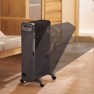 Radiateur à huile Midea, surface de chauffage de 25 m², chauffage électrique à température constante pour chambre et salon - Product Image 1