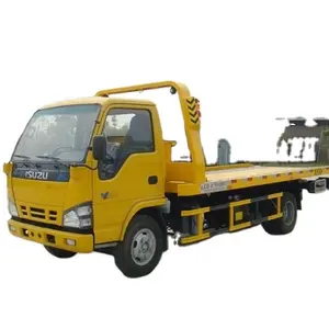 Nhà máy trực tiếp bán sử dụng Trung Quốc ISUZU 4 tấn phẳng kéo xe tải đường người phá hủy xe tải