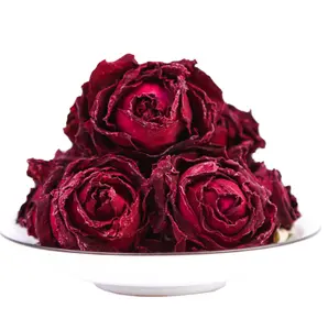 Mei Gui Hua Natuurlijke Gedroogde Sterke Geur Hele Diepe Dark Red Rose Bloemen Thee