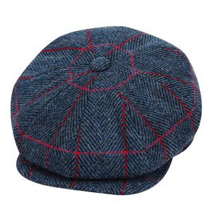 Casquette personnalisée Man Gatsby Chapeaux de lierre en laine Casquettes Baker Boy 8 Panels Casquettes Newsboy Cap Flat Hats - Product Image 3