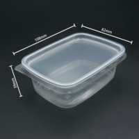 Glacier gelato boîte congelée petit volume pas de fuite récipient à emporter en plastique jetable