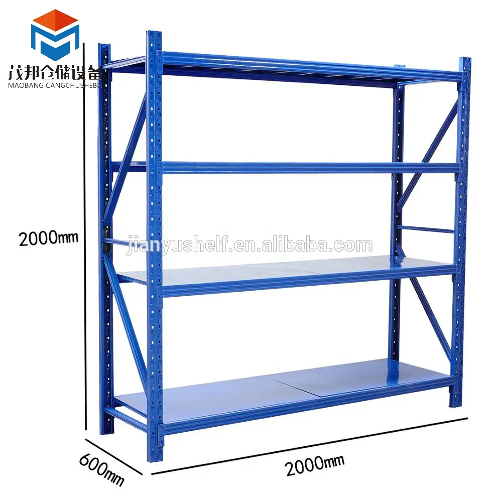 Customized High Density Racking System Warehouse Storage Shelving Light Duty Widespan Rack Metal Shelving