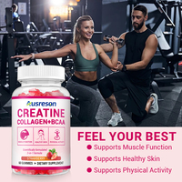 Springland OEM Vital Hydrolyzed Collagen & Creatine Electrolytes Skin Supplement Bcaa Pre Workout Creatine Collagen Bcaa Gummies