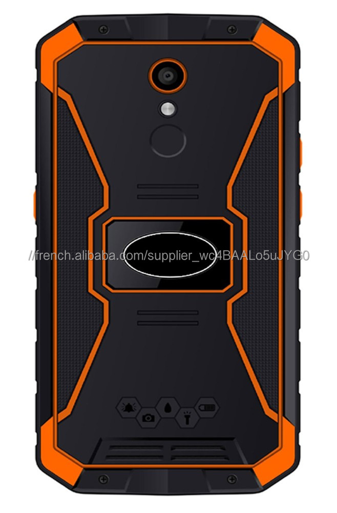 5,5 pouces MTK6739 Android 8.1 téléphone robuste 2 + 16 smartphone étanche 4G LTE téléphone mobile avec batterie 5500mAh