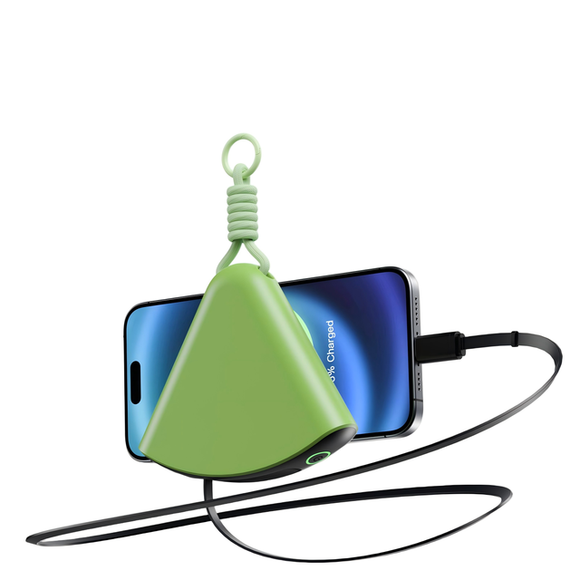2025 New Super Slim Mini Portable Power Bank 10000mah with Retractable Type-C Cable  PowerBanks for Outdoor and Travel