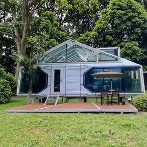 Готовый передвижной дом, стальная конструкция, сборный дом, плоская упаковка для отеля или квартиры, дизайн космической капсулы - Product Image 6