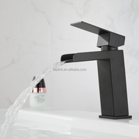 Robinet de lavabo de salle de bain monocommande contemporain en acier inoxydable 304, à montage sur plan, mitigeur chaud/froid avec cartouche céramique