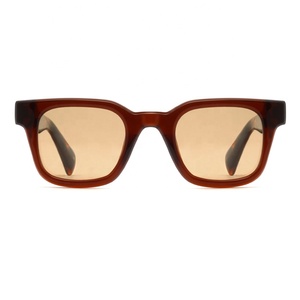 Gafas de Sol Unisex de Alta Gama con Logotipo Personalizado, UV400, Cuadradas, Polarizadas, Ligeras, con Protección Anti-Radiación y Montura Completa de Acetato - Product Image 1