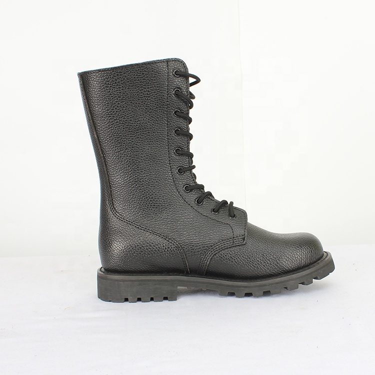 Черные военные армейские ботинки из натуральной кожи оптом
