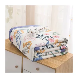 Explosieve Modellen Crème Gekleurde Quilte En Gewatteerde Fluwelen Bed Covers Patchwork Katoenen Beddengoed Voor Hotel