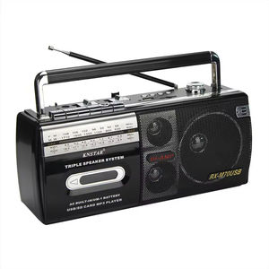 Radio-cassette rétro, lecteur de musique, alimentation secteur ou piles, radio stéréo AM/FM, haut-parleur - Product Image 3