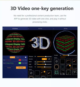Olograma-proyector de holograma 3d, ventilador de 42 Cm, reproductor de vídeo 3d, pantalla Led alta, uso para vacaciones - Product Image 2