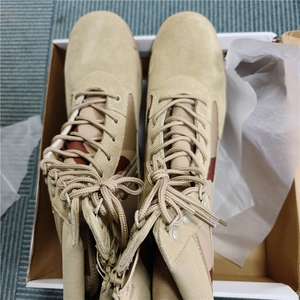 TSB09 Customized Summer Combat <b>Boots</b> 3 Color Desert Camouflage <b>Light</b> <b>Weight</b> Suede Square Toe Breathable Design - Product Image 2
