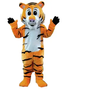 Animado Tigre trajes de la mascota