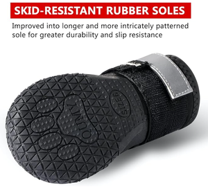 รองเท้าสุนัขทนทานสำหรับสุนัขขนาดใหญ่/ขนาดกลาง-ป้องกันหิมะและฤดูร้อนอุ้งเท้าความร้อนกันน้ำ - Product Image 4