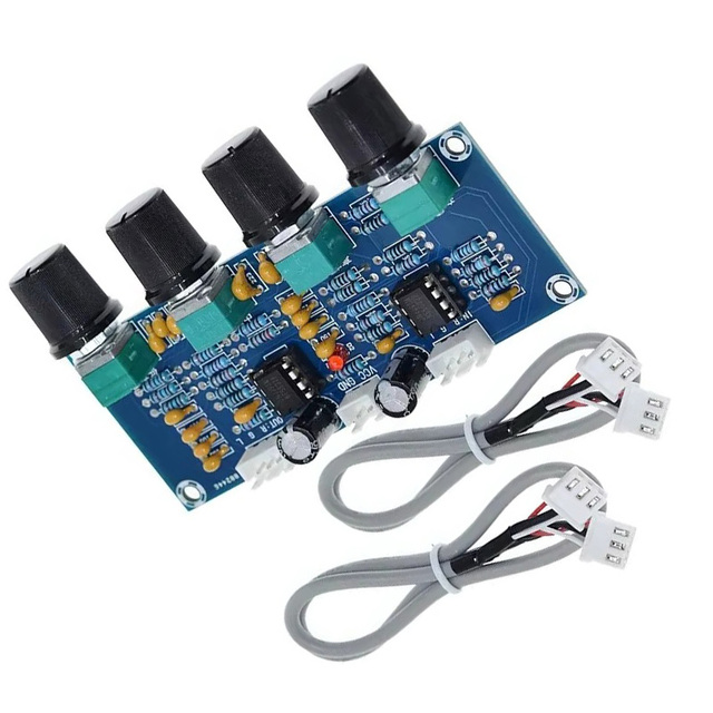 XH-A901 NE5532 Tone Preamplifier Board Preamp Pre-Amp with Treble Bass Pre-Amplifier Board