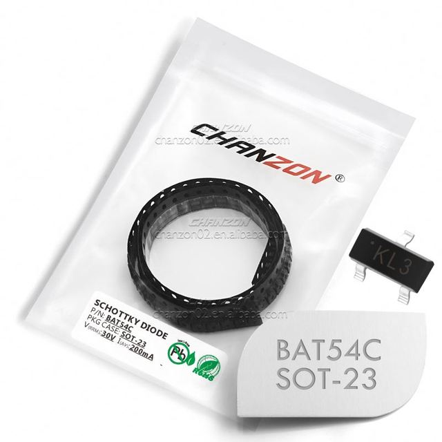 New and Original 100Pieces BAT54C Schottky Diode SOT-23 SOT-23-3 TO-236-3 SC-59 Diode Electronic Component