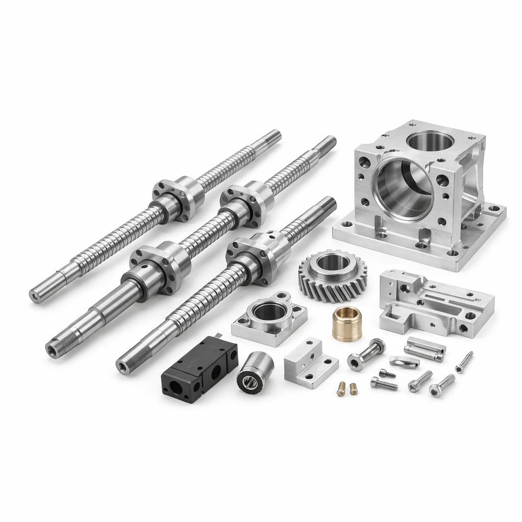 Precision Aluminum Wood Push Button Cabinet Hardware Customized Parts CNC Machining Services