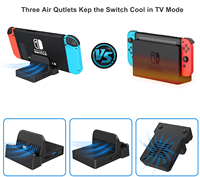 Estación de carga con soporte Led para TV, Mando de conversión de vídeo HD, portátil, conectado, para Nintendo Switch, 2021