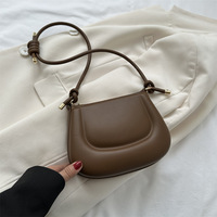 Sac à main de luxe en cuir PU, couleur unie, nouvelle collection, pour femme, idéal pour le bureau et la mode.