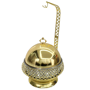 وعاء تسخين الطعام الفاخر للمناسبات مع غطاء معلق من الفولاذ المقاوم للصدأ 201 سعة 10 لتر يعمل بالكحول لحفظ الطعام دافئًا في البوفيهات - Product Image 3