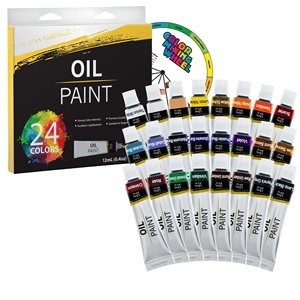 24 Color Art Painting Professional Artist Oil Color Painting <b>Set</b> Artist <b>Paint</b> - Product Image 1