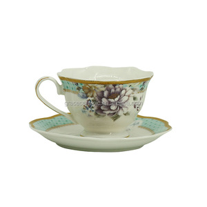 Chaozhou Fine Royal 17 Pcs 24pcs Bone China Ceramic <strong>Arabian</strong> Russian Porcelain <strong>Tea</strong> <strong>Set</strong> - Product Image 6