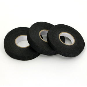 Black Velvet Tape 13mm 0.3mm Thickness Single-Sided Rubber Adhesive For Wire Wrapping High Temperature Insulation - Product Image 1