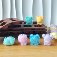 Moule à Bonbons Chocolat en Silicone de Qualité Alimentaire Sans BPA en Forme de Lion et Tigre, Résistant à la Chaleur, pour Bricolage Pâtisserie