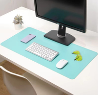 Leather Mouse Pad with Stitched Edge Microfiber Base (Non-Slip Waterproof) Durable Gaming Mouse Pad for PC/Laptops in Custom