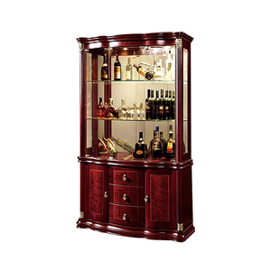 Mueble <span class=keywords><strong>de</strong></span> <span class=keywords><strong>Madera</strong></span> Clásico Americano <span class=keywords><strong>de</strong></span> Lujo para Sala <span class=keywords><strong>de</strong></span> Estar, Mueble Bar para el Hogar, Almacenamiento, Esquina, Vitrina Grande para Vino - Product Image 3