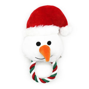 Nouveau design en promotion : Jouet pour chien en peluche de Noël mignon, jouet à mâcher en corde de coton doux et couineur pour l'entraînement des animaux de compagnie - Product Image 6