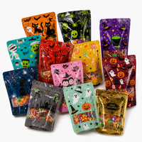 Sachet Doypack Halloween avec fenêtre et fermeture à glissière, motif Sorcière, Caldeirons et Potions, pour bonbons et cadeaux de fête, design personnalisé
