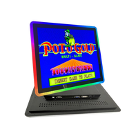 Monitor de pantalla táctil de iluminación LED con interfaz USB RS232 de 19 pulgadas para sala de juegos