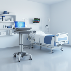 Xe đẩy thiết bị y tế di động RF-E9 có kệ để đồ dùng bệnh viện và phòng khám - Product Image 4