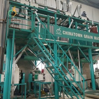 Moulin à farine de blé maïs 40 tonnes Machine à farine de maïs Ligne de production commerciale de farine