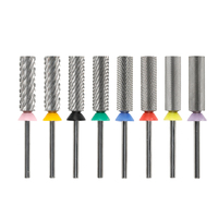 Broca para uñas afilada Extra larga de alta calidad, herramienta de manicura grande, pedicura, logotipo personalizado, brocas para uñas súper largas 5 en 1